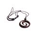Fair Trade Carved Spiral Wooden Pendant