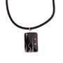 Rectangular Fused Glass Necklace