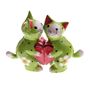 Green Valentines Cats