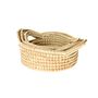 Round handled basket set