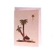 Fair Trade Christmas Banana Fibre Card - Palm Trees » £2.99 - Fair Trade Christmas Gifts