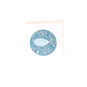 Fair Trade Turquoise Fish Card » £2.50 - Fair Trade Cards