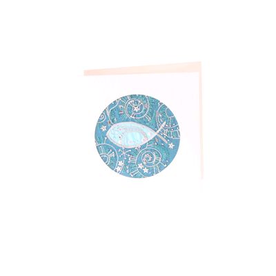 Fair Trade Turquoise Fish Card » £2.50 - Fair Trade Cards