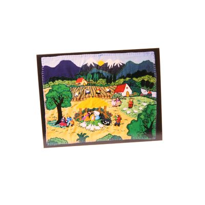 Fair Trade Arpillera Village Nativity Card » £0.99 - Fair Trade Cards