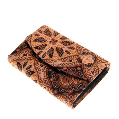 Fair Trade Batik Purse - Brown Floral » £2.99 - Fair Trade Bags & Purses