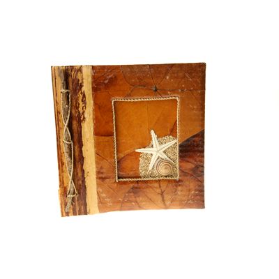 Fair Trade Starfish Photo Album - Brown Leaf » £7.25 - Fair Trade Stationery