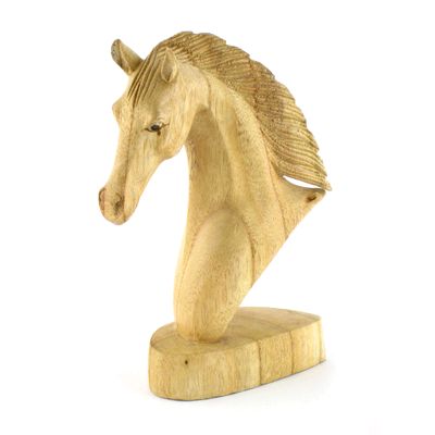 Fair Trade Horse Head Carving » £14.99 - Fair Trade Wooden Carvings