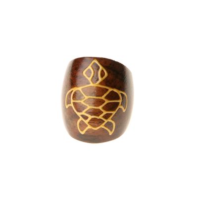 Fair Trade Curved Wooden Turtle Ring » £2.99 - Fair Trade Jewellery