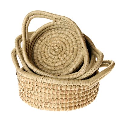 Fair Trade Round Handled Basket Set » £6.49 - Fair Trade Baskets