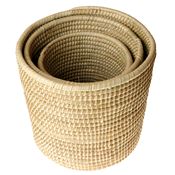 Fair Trade Cylindrical Basket Set » £18.99 - Fair Trade Baskets