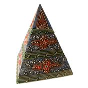 Fair Trade Pyramid Jewellery Trinket Box - Blue » £27.99 - Fair Trade Product