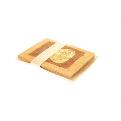 Fair Trade 6 Gold Bodhi Leaf Cards » £6.99 - Fair Trade Stationery