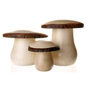 Fair Trade Mushroom Boxes - Set of 3 » £29.99 - Fair Trade Boxes & Bowls